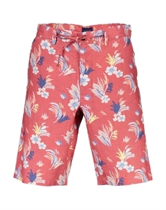 Шорты-бермуды мужские с принтом, красный Gant