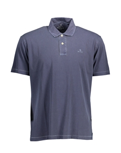 Поло мужское с коротким рукавом хлопковое, темно-синий Gant