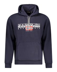 Толстовка мужская с логотипом, темно-синий Napapijri
