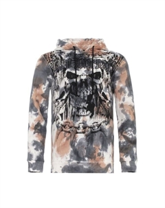 Толстовка с капюшоном и модными аппликациями из стразов, черный Cipo&baxx