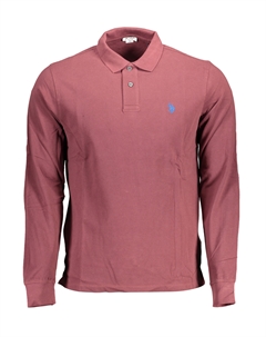 Мужская рубашка-поло U.S. Polo с длинными рукавами, фиолетовый U.s. polo assn.