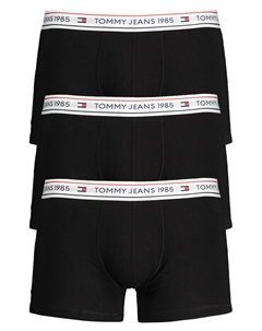 Мужские боксеры хлопковые с контрастной резинкой 3 шт, черный Tommy hilfiger