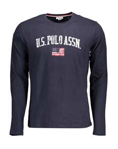 Мужская кофта U.S. Polo с длинными рукавами и принтом, синий U.s. polo assn.