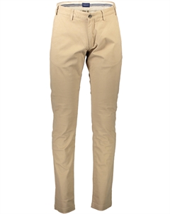 Брюки мужские с логотипом, бежевый / белый Gant