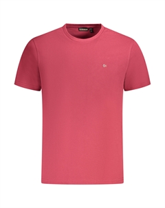 Мужская футболка хлопковая с вышивкой, красный Napapijri