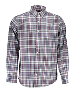 Мужская рубашка с воротником на пуговицах хлопковая, мультиколор Gant