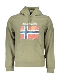 Толстовка мужская с принтом, зеленый Napapijri