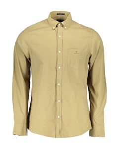 Мужская рубашка с длинным рукавом хлопковая, зеленый Gant