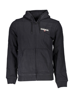 Толстовка мужская на молнии, черный / белый Napapijri