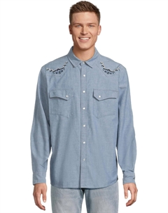 Рубашка Gambler Chambray Shirt, цвет Light Blue/Harding Pendleton
