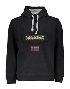 Толстовка мужская с принтом, черный / желтый Napapijri