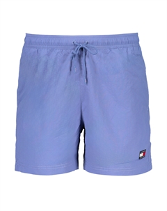 Мужские шорты плавательные с логотипом и шнурком, голубой Tommy hilfiger