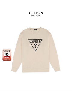 Пуловер с круглым вырезом, темно-синий Guess