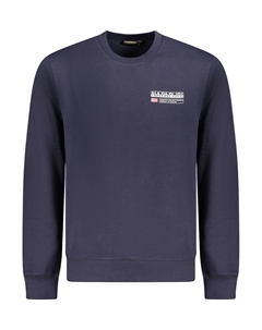 Толстовка мужская с принтом логотипа, синий / белый Napapijri