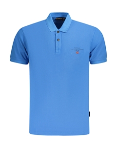 Поло мужское с короткими рукавами хлопковое, синий Napapijri