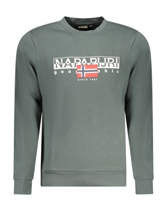 Толстовка мужская с логотипом, зеленый / белый Napapijri