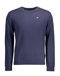 Мужской джемпер шерстяной с логотипом, синий Napapijri