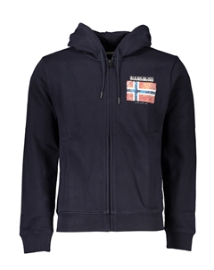 Толстовка мужская с капюшоном, синий Napapijri