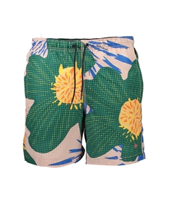 Мужские шорты пляжные с узором и на кулиске, мультиколор Napapijri