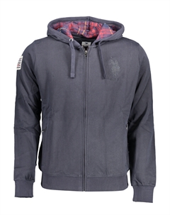 Свитшот мужской U.S. Polo с логотипом, синий U.s. polo assn.