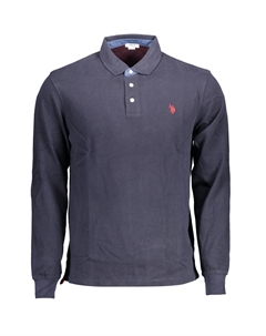 Мужская рубашка-поло U.S. Polo с длинными рукавами, темно-синий U.s. polo assn.