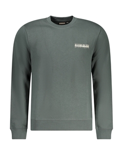 Толстовка мужская с принтом логотипа на спине, зеленый / белый Napapijri