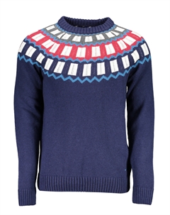 Мужской свитер полушерстяной с орнаментом, мультиколор Gant