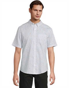 Рубашка Short Sleeve Ditsy Floral Print Shirt, цвет White Multi Johnston & murphy