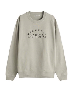 Толстовка с трафаретным логотипом, серый Uniform experiment