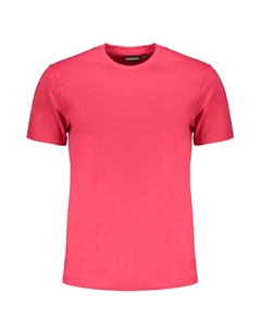 Мужская футболка хлопковая базовая, розовый Napapijri