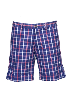 Шорты-бермуды мужские в клетку, синий Gant