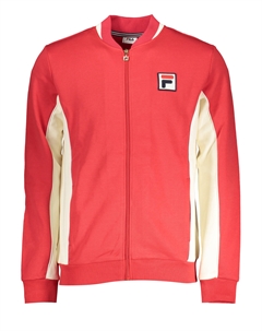 Толстовка мужская на молнии, красный Fila