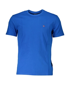 Мужская футболка хлопковая с логотипом, синий Napapijri