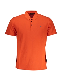 Поло мужское с коротким рукавом и контрастными пуговицами, красный Napapijri