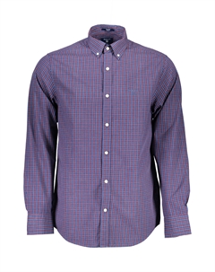 Мужская рубашка с длинным рукавом в мелкую клетку, красно-синий Gant