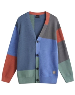 Кардиган в стиле пэчворк, мультиколор Paul smith