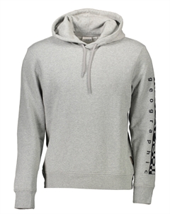 Толстовка мужская с логотипом на рукаве, серый / черный Napapijri