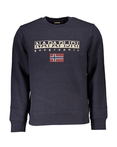 Толстовка мужская с логотипом, синий / желтый Napapijri