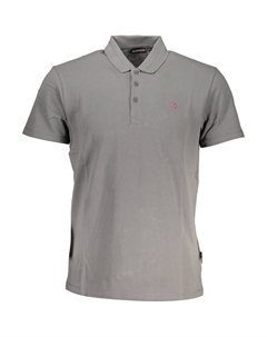 Поло мужское с коротким рукавом хлопковое, серый Napapijri