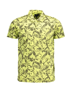 Поло мужское с коротким рукавом с узором, желтый Gant