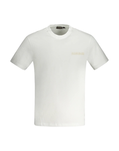 Мужская футболка хлопковая с принтом на спине, белый Napapijri