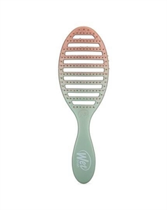 Щетка для волос Speed Dry Hair Brush Seafoam Coral Feel Good Ombre Вентилируемый дизайн Мягкие щетинки HeatFlex Безопасная сушка феном Эргономичная ручка Управляет спутыванием без боли Аксессуары для  Wet brush