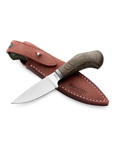 Нож с фиксированным клинком LionSteel Willy, сталь М390, рукоять микарта, зеленый Lion steel