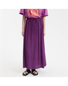 Длинная юбка из струящегося крепа фиолетовый La redoute collections
