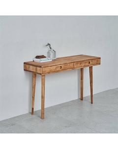 Стол письменный с 2-мя ящиками из массива березы каштановый Laredoute