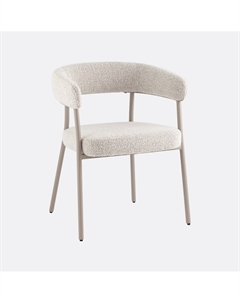 Стул обеденный из ткани букле серый So'home