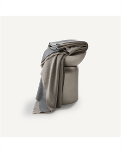 Плед двухсторонний из кашемира и шерсти Chama серый Am.pm.