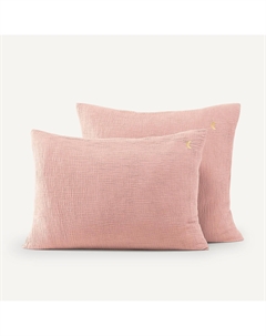 Наволочка из газовой ткани из биохлопка Cuddly розовый Am.pm.