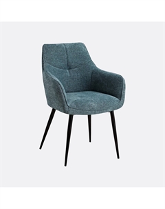 Стул обеденный из рогожки синий So'home