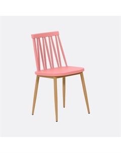 Стул для кухни из металла и пластика розовый Laredoute